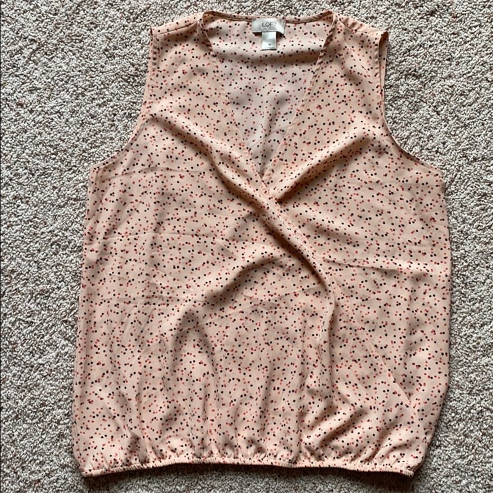 NWOT Women’s Loft Sleeveless Blouse Size Medium